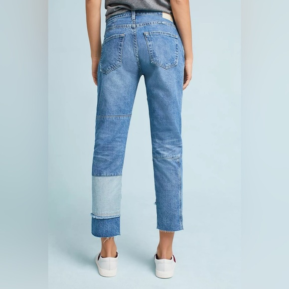 AG Adriano Goldschmied jeans The Ex-Boyfriend slouchy Slim patchwork womens 26 - Picture 9 of 9